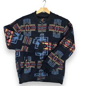 Nativo Jacket Southwest Design Plush Sherpa Jacket Aztec Bold Multicolor Size L